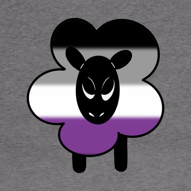 Proud Asexual Rainbow Sheep by Emberpixie